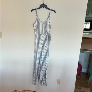 Elegant Striped Maxi Dress